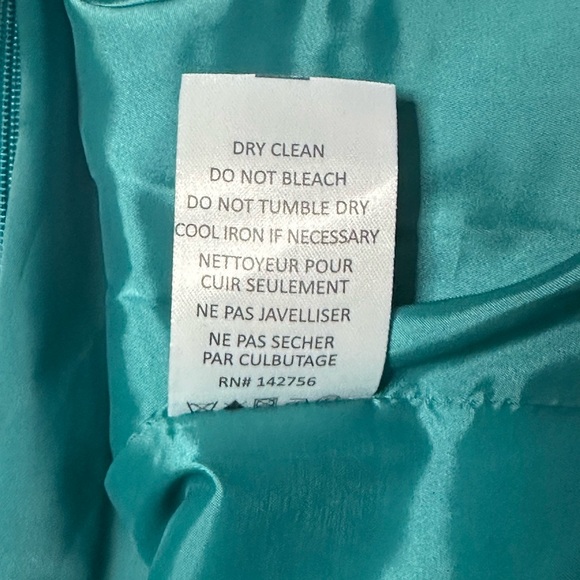 AG Phillips Teal Designer Sheath Dress Size 12 - Picture 9 of 9